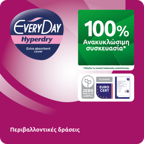 EVERYDAY - VALUE PACK HYPERDRY Σερβιέτες Maxi Night Ultra Plus - 18τεμ.